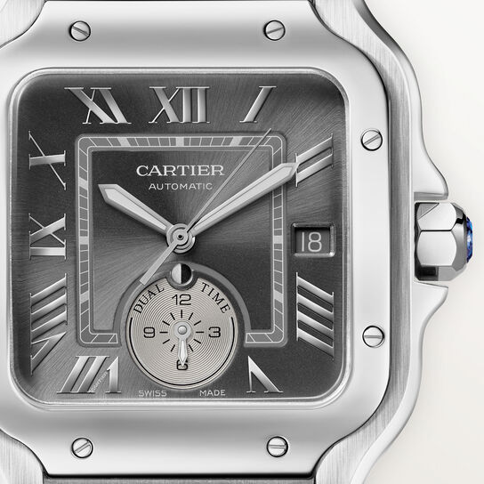 Cartier Santos de Cartier Extra Large Automatic Dual Time 48 mm Stainless Steel WSSA0076 image number 2